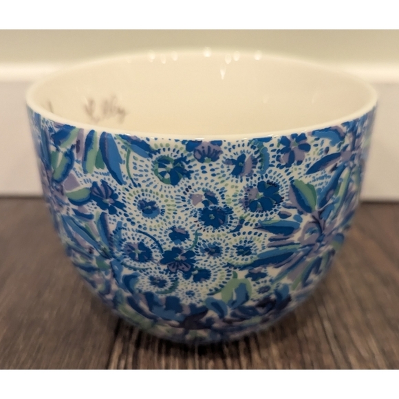 Lilly Pulitzer Blue Floral Ceramic Mug - Picture 5 of 8